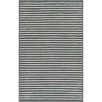 Cawö Badematten Two-Tone Stripes 480 - Farbe: schiefer - 77 - 50x80 cm