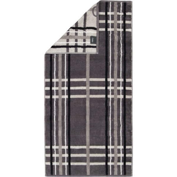 Cawö Handtücher Noblesse Check 1089 - Farbe: anthrazit - 77 - Handtuch 50x100 cm
