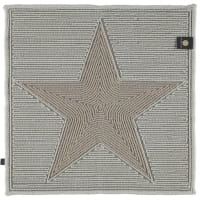 Rhomtuft - Badteppich STAR 216 - Farbe: weiß/stone - 1340