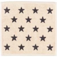 Cawö Handtücher NEW STARS Sterne klein 6261 - Farbe: beige/basalt - 37 - Duschtuch 70x140 cm