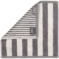 Cawö Handtücher Reverse Wendestreifen 6200 - Farbe: anthrazit - 77 - Gästetuch 30x50 cm