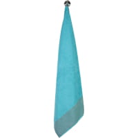 Cawö - Luxury Home Two-Tone 590 - Farbe: türkis - 47 - Seiflappen 30x30 cm
