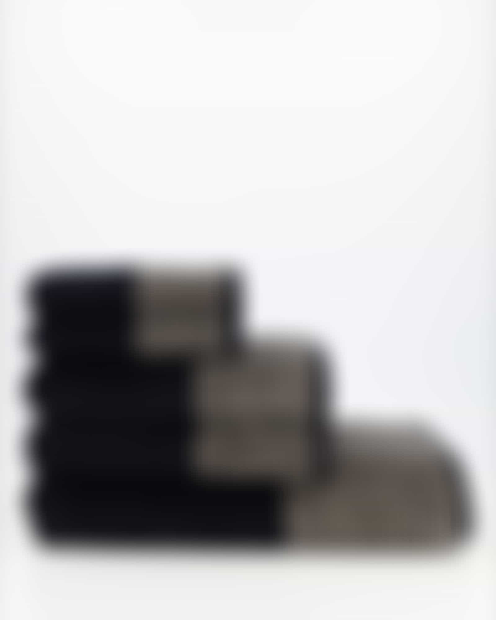 Cawö Handtücher Luxury Home Two-Tone 590 - Farbe: schwarz - 93 - Seiflappen 30x30 cm