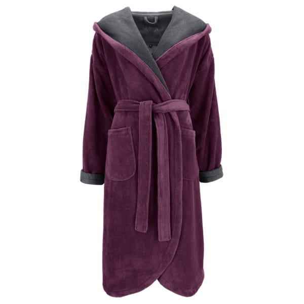 Vossen Bademäntel Damen Kapuze Balance Carmen - Farbe: elderberry/graphit