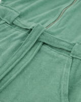 Vossen Bademäntel Damen Kurzmantel mit Kapuze Tampa - Farbe: evergreen - 5525