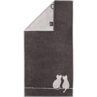 Cawö Handtücher CUTE CATS EDITION You & Me 6263 - Farbe: basalt/platin - 77