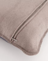JOOP! Kissenhülle Uni-Doubleface - Größe: 50x50 cm - Farbe: Anthrazit-Taupe