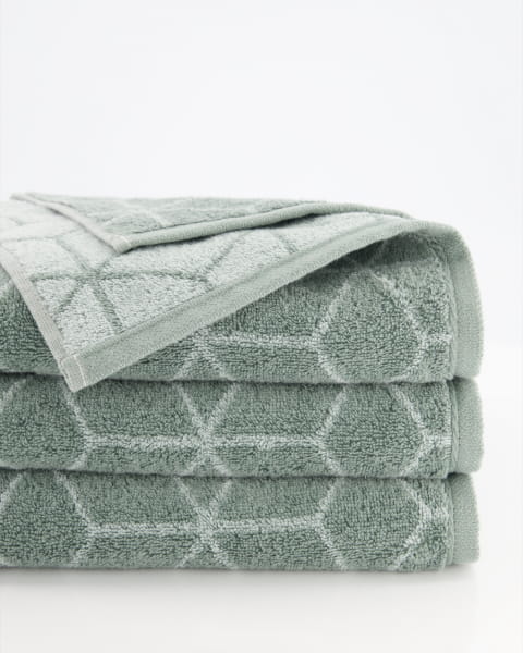 Villeroy & Boch Handtücher Coordinates Carré 2557 - Farbe: sage green - 44 - Duschtuch 80x150 cm