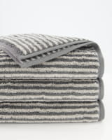 Cawö Handtücher Two-Tone Stripes 480 - Farbe: schiefer - 77 - Duschtuch 80x150 cm