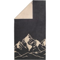 Cawö Handtücher Alpenchic Edition Berge 6269 - Farbe: granit - 73