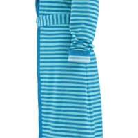 Esprit Damen Bademantel Striped Hoody Kapuze - Farbe: turquoise - 002 - M