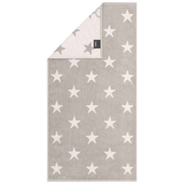 Cawö Handtücher NEW STARS Sterne groß 6260 - Farbe: platin/weiß - 76 - Dusc günstig online kaufen