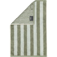 Cawö Handtücher Reverse Wendestreifen 6200 - Farbe: eukalyptus - 44 - Seiflappen 30x30 cm