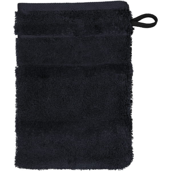 Cawö Handtücher Noblesse2 Uni 1002 - Farbe: schwarz - 906 - Waschhandschuh 16x22 cm