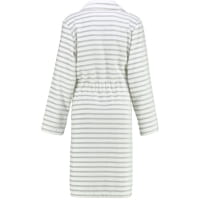 Cawö - Damen Bademantel Reißverschluss Breton 6597 - Farbe: silber - 76 - S