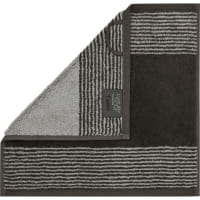 Cawö Handtücher Luxury Home Two-Tone 590 - Farbe: basalt - 73 - Seiflappen 30x30 cm