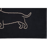 Cawö Badematten WE LOVE DOGS Companion 6248 - Farbe: schwarz/beige - 93 - 50x80 cm