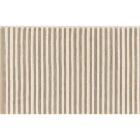 Cawö Badematten Two-Tone Stripes 480 - Farbe: sand - 33 - 50x80 cm