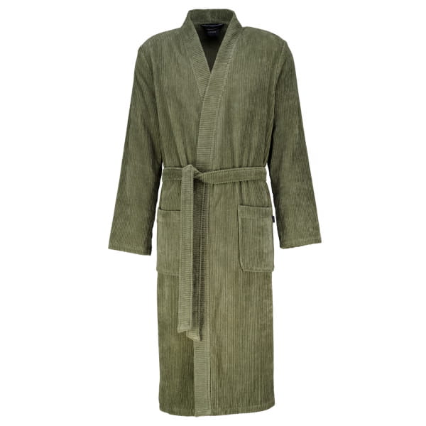 Cawö Bademäntel Herren Kimono Cord-Optik 6540 - Farbe: field - 453