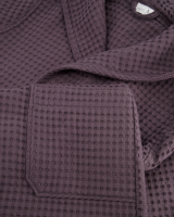 Möve - Kapuzenbademantel Piquée - Farbe: graphite - 842 (2-7650/0175)