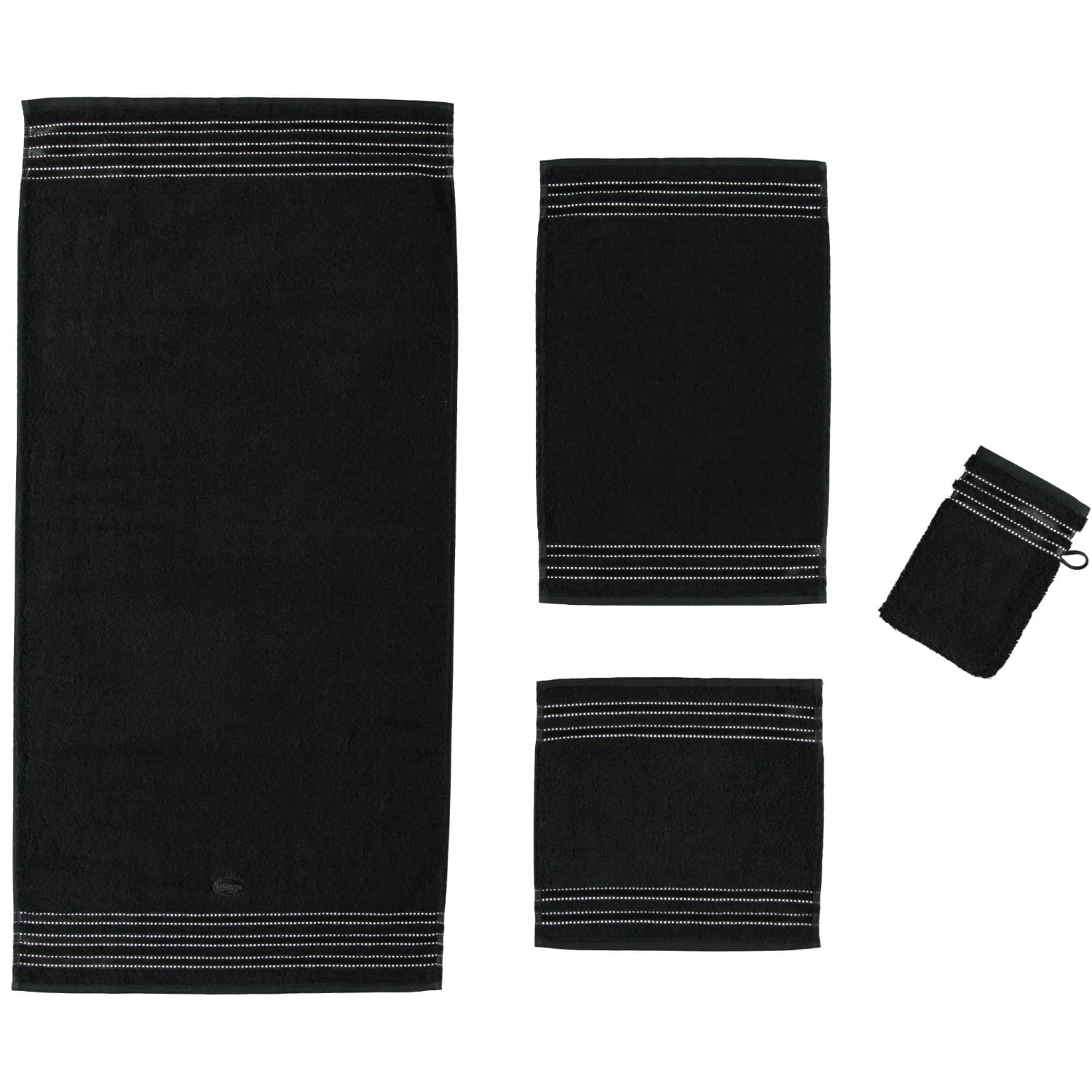 - | | Cult | Vossen Vossen - Farbe: schwarz Luxe 790 Marken de Vossen Handtücher