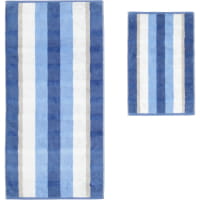 Cawö Handtücher Noblesse Stripe 1087 - Farbe: saphir - 11 - Gästetuch 30x50 cm