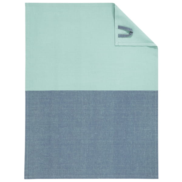 Cawö Home Geschirrtücher Cuisine DUO 535 - Farbe: nachtblau/mint - 14 - 50x70 cm