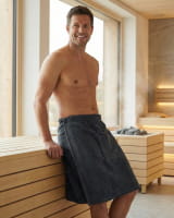 Vossen Saunakilts Herren Balance Silvo - Farbe: graphit - 7660