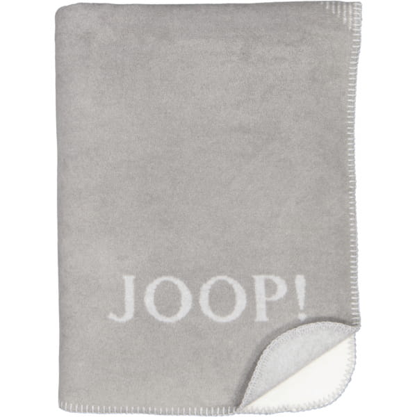JOOP! Wohndecke Checks - Größe: 150x200 cm - Farbe: Silber-Natur günstig online kaufen