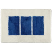 Rhomtuft RHOMY - Badteppich Liberty 256 - Farbe: weiß/blau - 844 - 65x115 cm