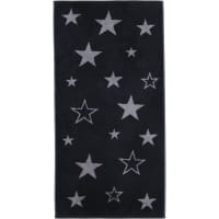Cawö Handtücher Christmas Edition Sterne 792 - Farbe: schwarz - 90