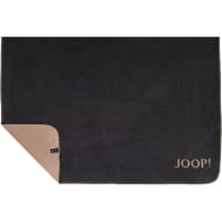 JOOP! Wohndecken Uni-Doubleface - Farbe: Anthrazit-Karamell - 150x200 cm