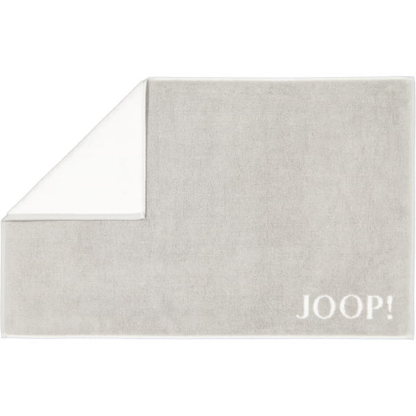 JOOP! Classic - Doubleface Badematte 1600 - 50x80 cm - Farbe: Silber/Weiß - 76