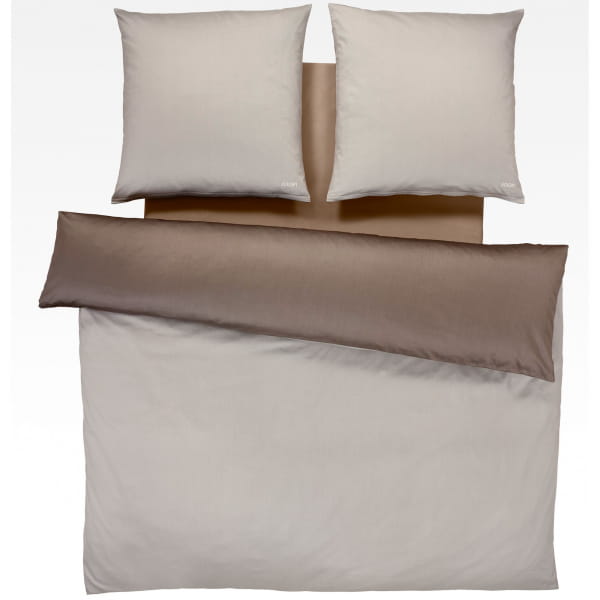 JOOP! Bettwäsche Micro Pattern 4040 - Farbe: haselnuss - 07 - 2x 80x80 cm - 200x200 cm