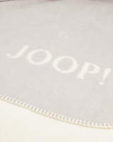 JOOP! Wohndecke Uni-Doubleface - Größe: 150x200 cm - Farbe: Rauch-Ecru