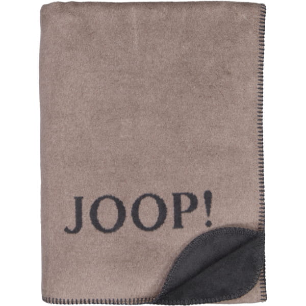 JOOP! Wohndecke Uni-Doubleface - Größe: 150x200 cm - Farbe: Taupe-Anthrazit günstig online kaufen