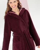 Cawö Home Bademäntel Damen Kapuze Cawö Home 825 - Farbe: burgund - 88