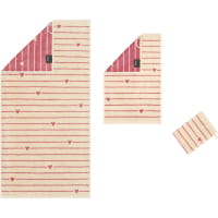 Cawö Handtücher Heart Beats Lines &amp; Hearts 6276 - Farbe: beere - 32
