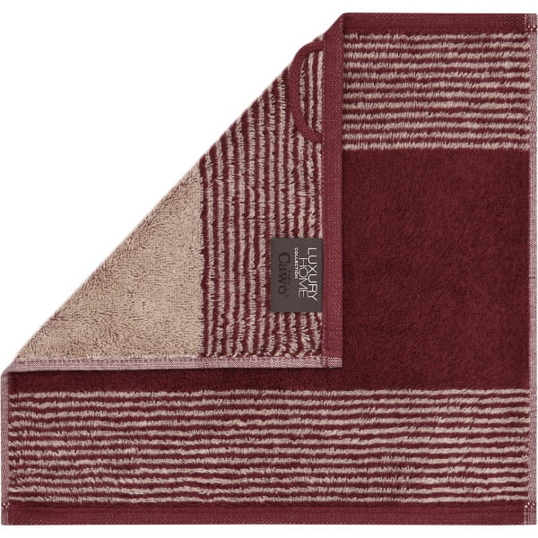 Cawö Handtücher Luxury Home Two-Tone 590 - Farbe: bordeaux - 23 - Seiflappe günstig online kaufen