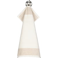 Cawö Handtücher Luxury Home Two-Tone 590 - Farbe: natur - 36 - Waschhandschuh 16x22 cm