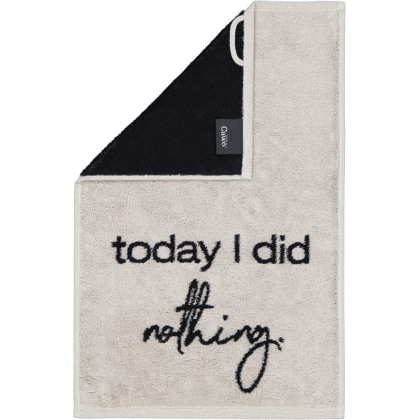 Cawö Gästetücher Postcard Towels Edition 100 - Farbe: today I did nothing - günstig online kaufen