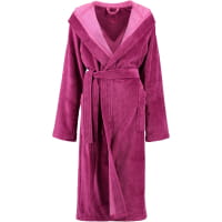 Cawö Home Damen Bademantel Kapuze 802 - Farbe: beere - 22 - M