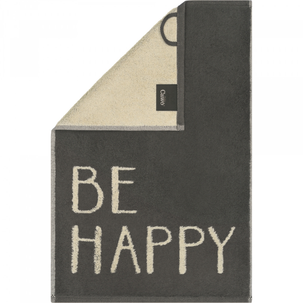 Cawö Gästetücher Postcard Towels Edition 100 - Farbe: BE HAPPY - 18 - Gästetuch 30x50 cm