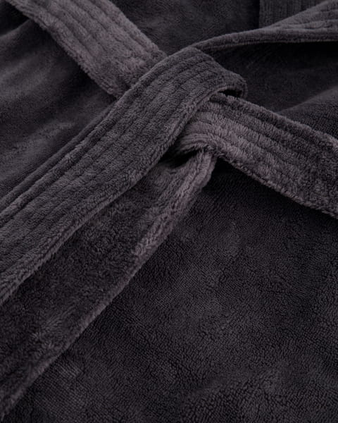 Cawö Home Herren Bademantel Kapuze 801 - Farbe: anthrazit - 71 - XL