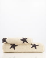 Cawö Handtücher NEW STARS Sterne groß 6260 - Farbe: beige/basalt - 37