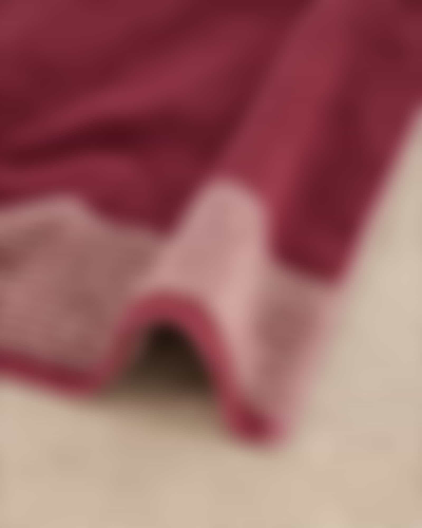 Cawö Handtücher Luxury Home Two-Tone 590 - Farbe: bordeaux - 23 - Waschhandschuh 16x22 cm