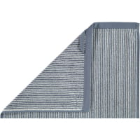 Marc o Polo Timeless Tone Stripe - Farbe: smoke blue/off white - Waschhandschuh 16x21 cm