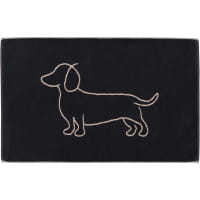 Cawö Badematten WE LOVE DOGS Companion 6248 - Farbe: schwarz/beige - 93 - 50x80 cm