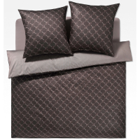 JOOP Bettwäsche Cornflower Double 4083 - Farbe: Shiny Black - 09 - 80x80 cm - 155x220 cm